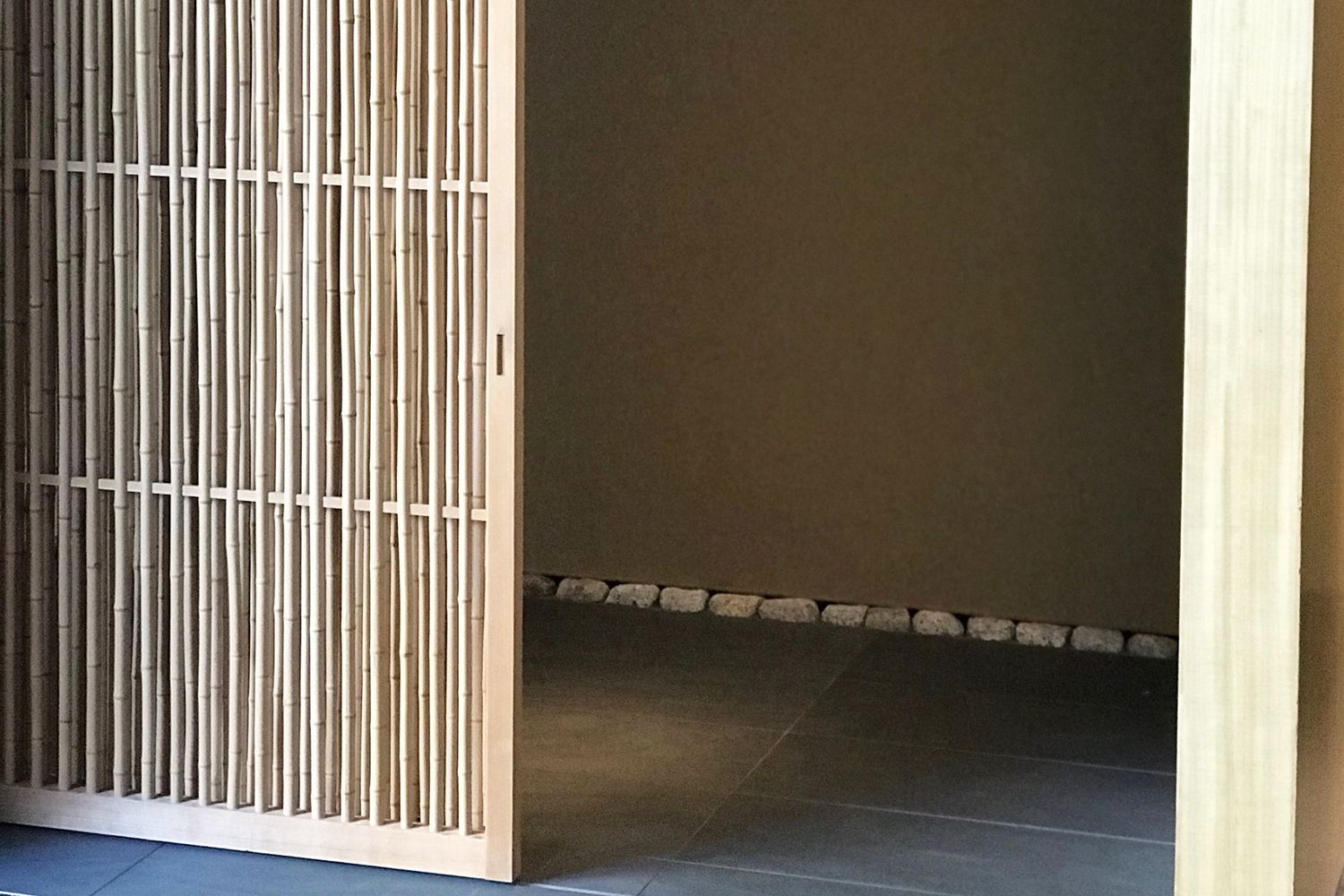 茶室に通される