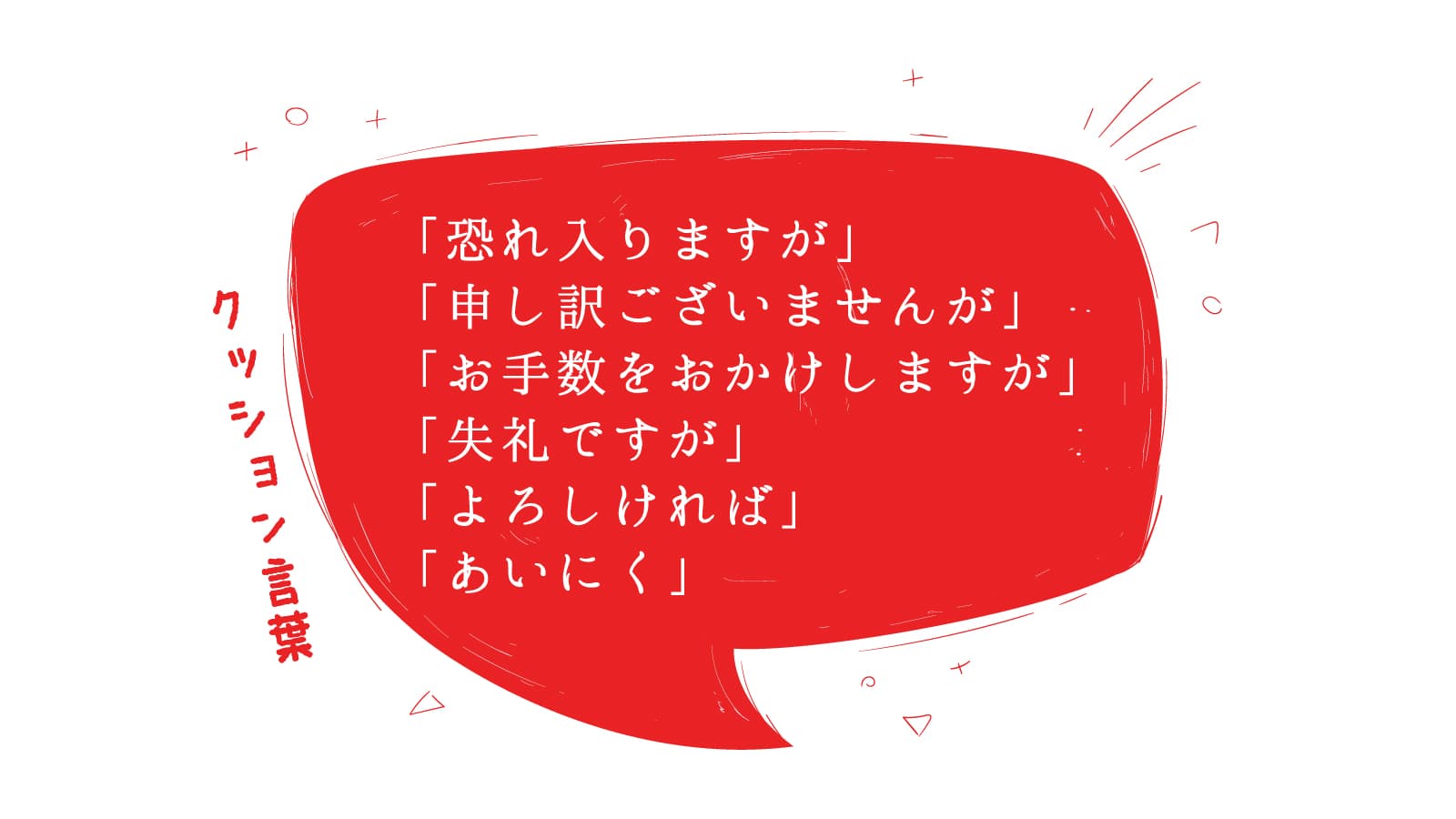 クッション言葉